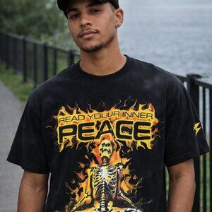 🔥 Hell cat streetwear graphic tee- M/ NWT